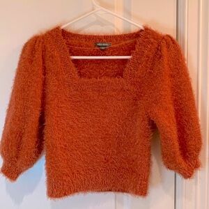 Wild Fable Fuzzy Cropped Sweater Rust Size Small